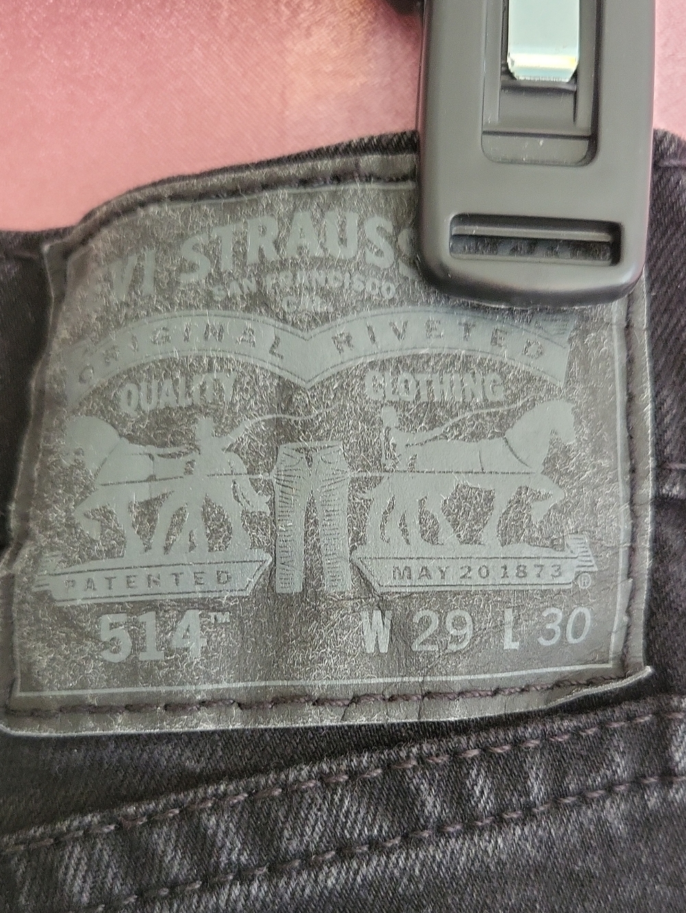 Black Levi Strauss 514 Size W29 L30 - Picture 2 of 4
